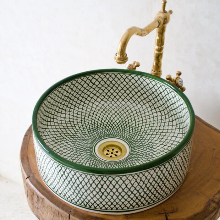 Grünes Keramik-Waschbecken – Modern, Handgefertigt & Nachhaltig – Bild 5