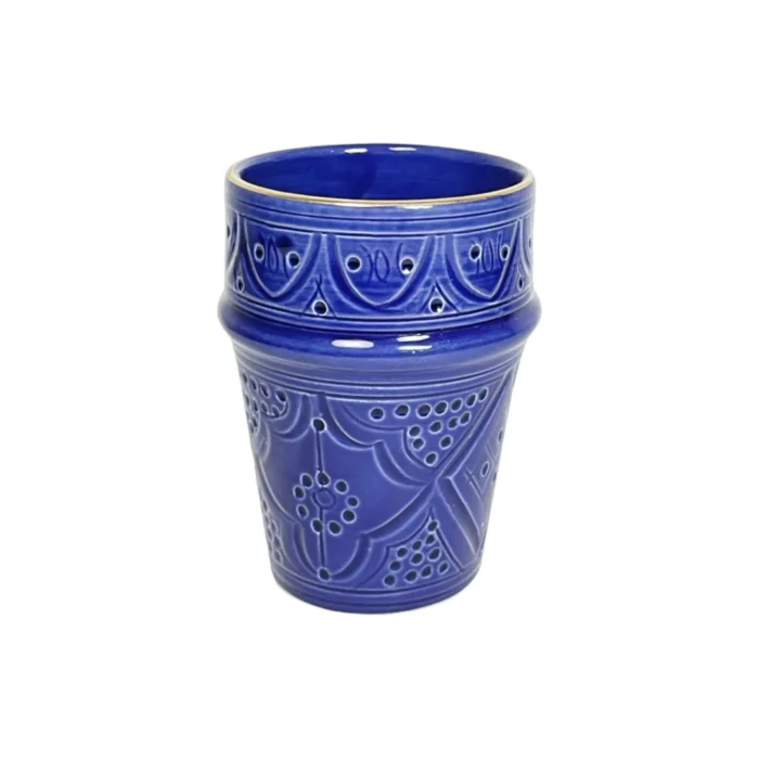 Set von 4: Elegantes Handgefertigtes Keramiktassen Set mit Goldnoten – Kaffee & Tee – Bild 2